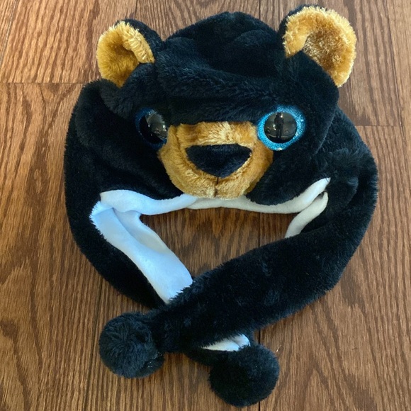 Wild Wear, Big Eyes Critter Cap Animal Fuzzy Beanie One size - Picture 7 of 12